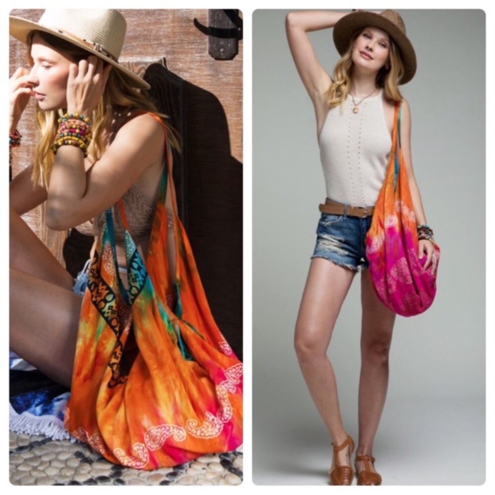 NEW Ruggine Colorful Boho Shoulder Bag with Zipper & Paisley Print BNIP - Picture 9 of 10